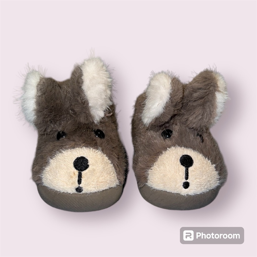 Adorable Plush Puppy Slippers for Toddlers